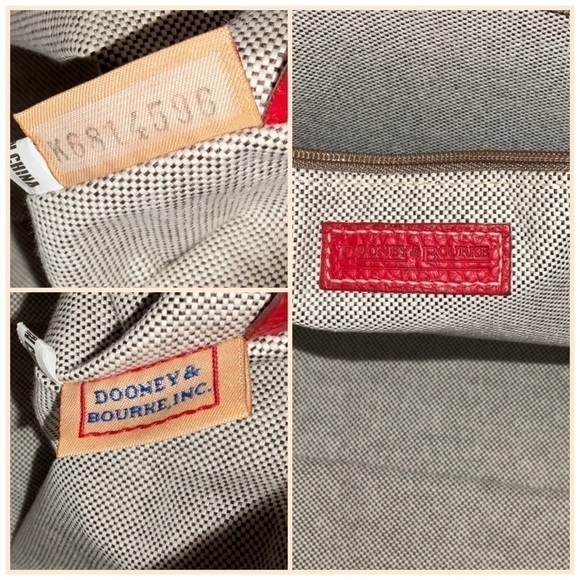 Dooney&Bourke Red Pebbled Leather Satchel /Top Handle Bag NWOT - Picture 3 of 13